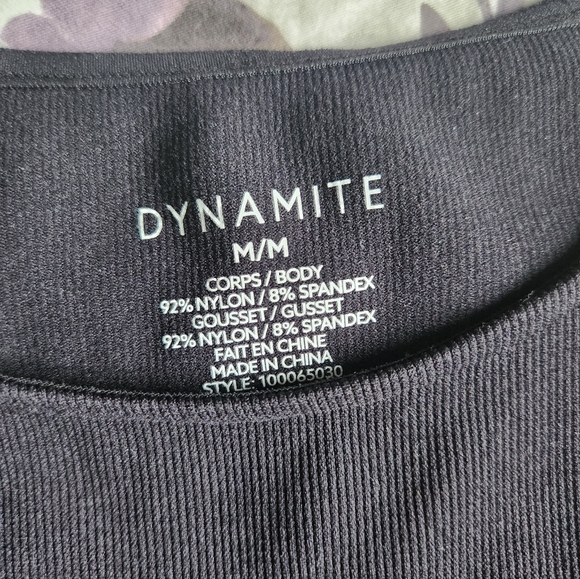 Dynamite Sabina Muscle Seamless Bodysuit - Black - Medium - Picture 4 of 6